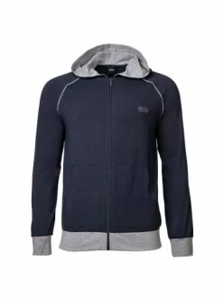 Am billigsten ❤️ Outdoor & Sport BOSS Sweatjacke In Dunkelblau Günstig Kaufen 🌟