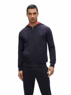 Billig 😉 Outdoor & Sport BOSS Sweatjacke In Dunkelblau Günstig Kaufen 🔔 -Boss Verkaufsgeschäft boss sweatjacke in dunkelblau 4