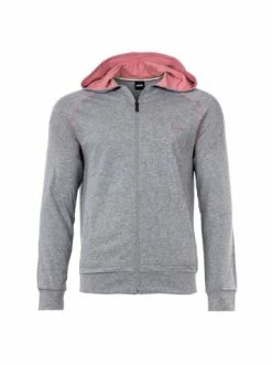 Aktion 🌟 Outdoor & Sport BOSS Sweatjacke In Mittelgrau Günstig Kaufen 🎁