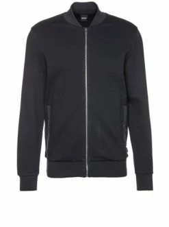 Auslauf 🎁 Outdoor & Sport BOSS Sweatjacke 'Skiles' Dunkelblau (404) Günstig Kaufen ⌛