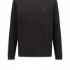 Budget 😉 Outdoor & Sport BOSS Sweatshirt 'Salbo Curved' Schwarz (001) Günstig Kaufen 🥰