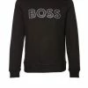 Bestes Angebot ❤️ Outdoor & Sport BOSS Sweatshirt 'Salbo' Schwarz (001) Günstig Kaufen 🥰