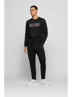 Bestpreis ✔️ Outdoor & Sport BOSS Sweatshirt 'Salbo' Schwarz (001) Günstig Kaufen 😍 -Boss Verkaufsgeschäft boss sweatshirt salbo schwarz 001 8