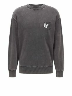 Angebote 👏 Outdoor & Sport BOSS Sweatshirt 'Weacid' Schwarz (001) Günstig Kaufen 🛒