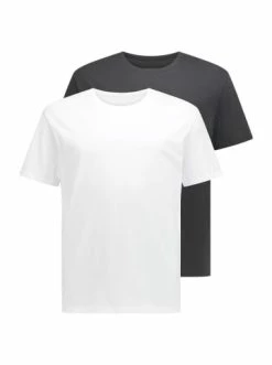 Rabatt 🎉 Bekleidung BOSS T-Shirt 2er Pack In Schwarz/Weiß Günstig Kaufen 🌟