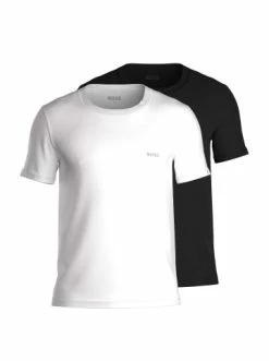 Bestes Angebot ❤️ Bekleidung BOSS T-Shirt 2er Pack In Schwarz/Weiß Günstig Kaufen 🔔
