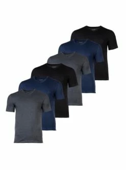 Bestpreis 🎁 Bekleidung BOSS T-Shirt 6er Pack In Blau/Grau/Schwarz Günstig Kaufen 🎁