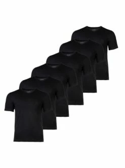 Rabatt 🥰 Bekleidung BOSS T-Shirt 6er Pack In Schwarz Günstig Kaufen 😀