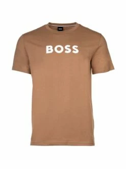 Aktion 💯 Bekleidung BOSS T-Shirt In Beige Günstig Kaufen 🔔