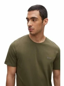 Schlussverkauf 🎁 Bekleidung BOSS T-Shirt In Grün Günstig Kaufen ⌛ -Boss Verkaufsgeschäft boss t shirt in grun 3