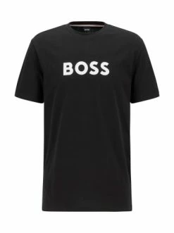 Neu 🎁 Bekleidung BOSS T-Shirt In Schwarz Günstig Kaufen 🤩