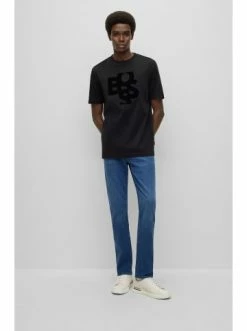 Schlussverkauf ⌛ Bekleidung BOSS T-Shirt 'Tiburt' Schwarz (002) Günstig Kaufen 🥰 -Boss Verkaufsgeschäft boss t shirt tiburt schwarz 002 3