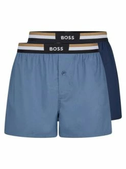 Neu ✔️ Bekleidung BOSS Web-Boxershorts 2er Pack In Blau Günstig Kaufen 😀