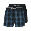 Neu ✨ Bekleidung BOSS Web-Boxershorts 2er Pack In Blau Günstig Kaufen 🥰