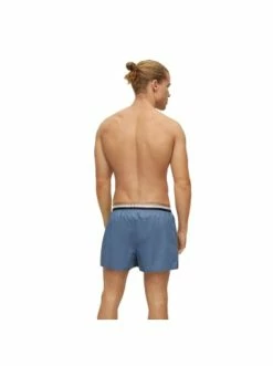 Neu ✔️ Bekleidung BOSS Web-Boxershorts 2er Pack In Blau Günstig Kaufen 😀 -Boss Verkaufsgeschäft boss web boxershorts 2er pack in blau 4