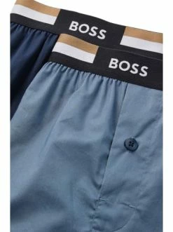 Neu ✔️ Bekleidung BOSS Web-Boxershorts 2er Pack In Blau Günstig Kaufen 😀 -Boss Verkaufsgeschäft boss web boxershorts 2er pack in blau 5