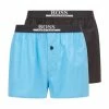 Schlussverkauf ⭐ Bekleidung BOSS Web-Boxershorts 2er Pack In Hellblau/Blau Günstig Kaufen ⭐
