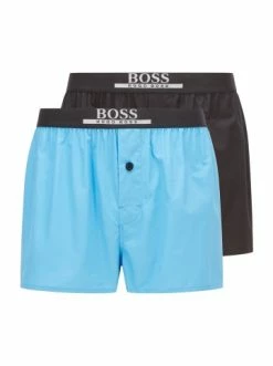 Schlussverkauf ⭐ Bekleidung BOSS Web-Boxershorts 2er Pack In Hellblau/Blau Günstig Kaufen ⭐