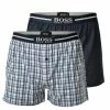 Schlussverkauf 🤩 Bekleidung BOSS Web-Boxershorts 2er Pack In Weiß/Blau Günstig Kaufen ⭐