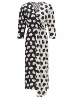 Bestpreis 😉 Bekleidung BOSS Wickelkleid 'Danotta' Mehrfarbig (960) Günstig Kaufen 😍