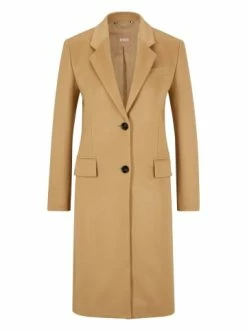 Coupon 🔔 Bekleidung BOSS Wollmantel 'Catara' Beige (260) Günstig Kaufen 😉