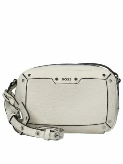 Schlussverkauf 🔥 Geschenke Für Damen BOSS 👩 Women's Ivy Crossbody - Umhängetasche 20 Cm In Open White Günstig Kaufen 🤩