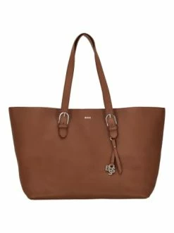 Auslauf 😀 Accessoires BOSS 👩 Women's Scarlet - Shopper Leder 48 Cm In Open Brown Günstig Kaufen 🌟