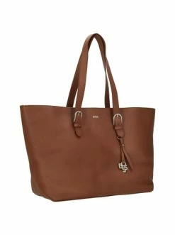 Auslauf 😀 Accessoires BOSS 👩 Women's Scarlet - Shopper Leder 48 Cm In Open Brown Günstig Kaufen 🌟 -Boss Verkaufsgeschäft boss womens scarlet shopper leder 48 cm in open brown 3