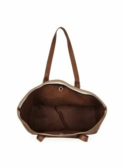 Auslauf 😀 Accessoires BOSS 👩 Women's Scarlet - Shopper Leder 48 Cm In Open Brown Günstig Kaufen 🌟 -Boss Verkaufsgeschäft boss womens scarlet shopper leder 48 cm in open brown 5